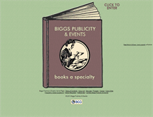 Tablet Screenshot of biggspublicity.com